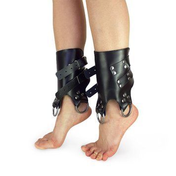 Поножи-манжеты для подвеса за ноги Art of Sex &ndash; Leg Cuffs For Suspension, черные, натуральная кожа SO5182 фото
