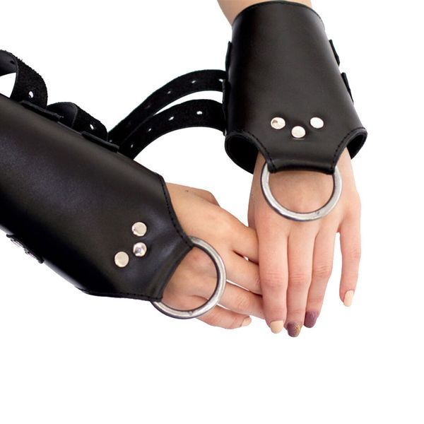 Манжеты для подвеса за руки Art of Sex &ndash; Kinky Hand Cuffs For Suspension, черные, натуральная кожа SO5183 фото