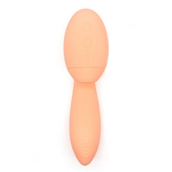 Вакуумный вибратор KISTOY Tina Mini Orange, вагинально-клиторальный SO6542 фото