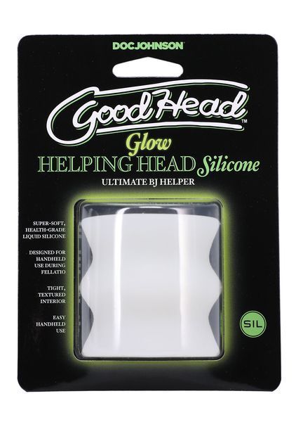 Мастурбатор Doc Johnson GoodHead - Glow Helping Head Silicone SX2523 фото