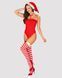 Боді Obsessive Kissmas teddy red L/XL (м'ята упаковка!!!) SX1153-R фото 1