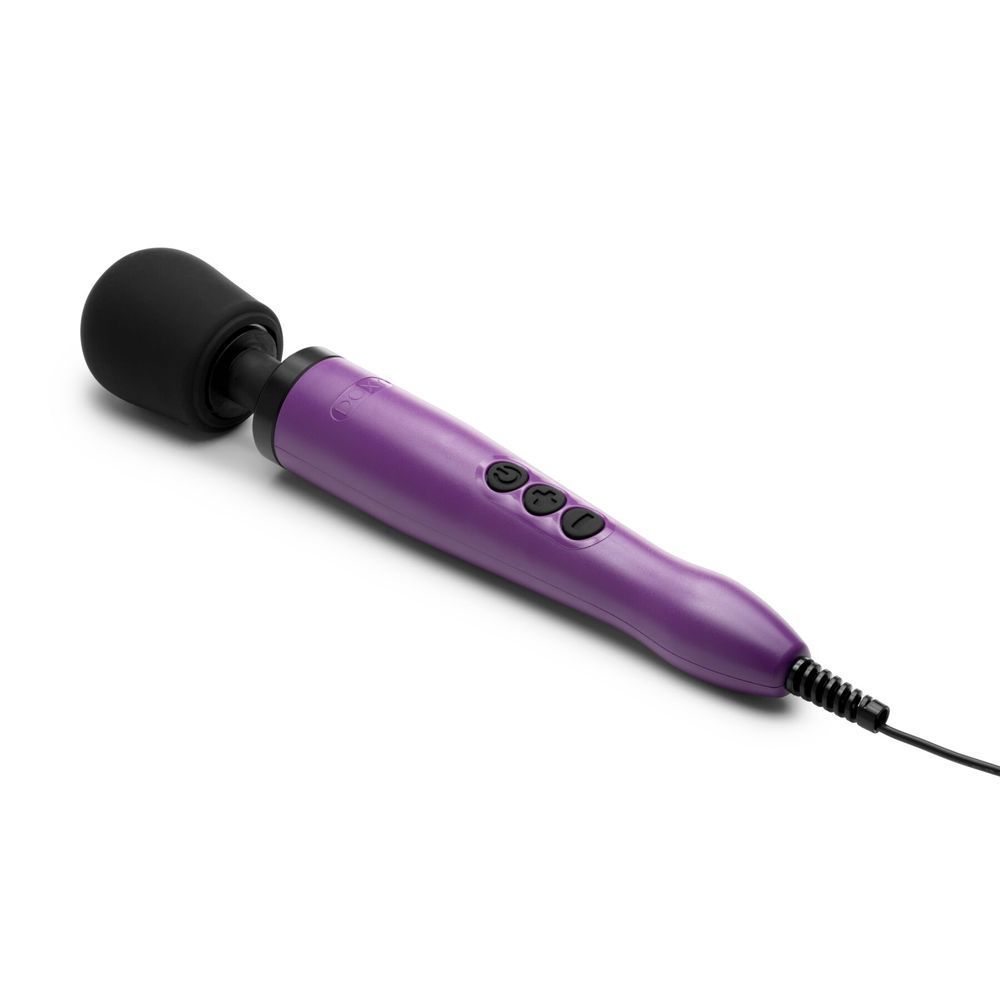 Вібромасажер DOXY Original Purple, дуже потужний, живлення 220В, пульсівні вібрації SO1430 фото