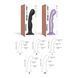 Насадка для страпона Strap-On-Me Dildo Plug P&G Black L SO9003 фото 4
