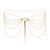 Цепочка на трусики или лиф Bijoux Indiscrets MAGNIFIQUE Waist Chain - Gold, украшение на тело SO2660 фото