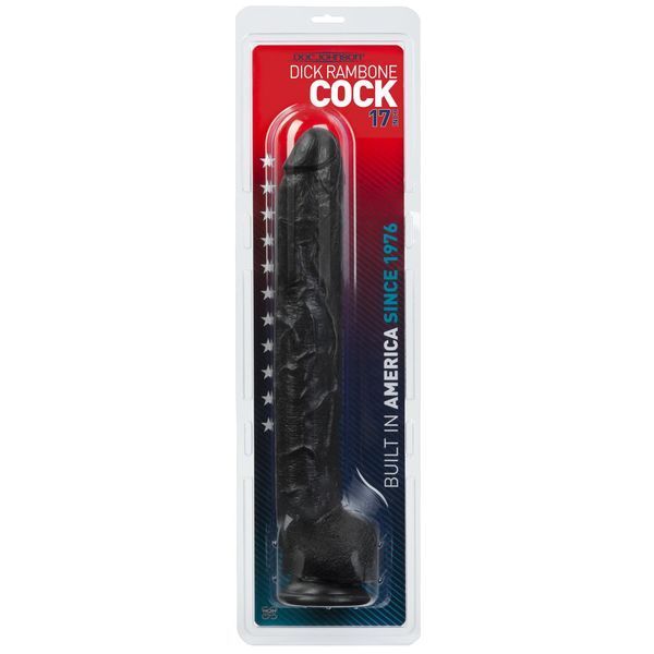 Фаллоимитатор Doc Johnson Dick Rambone Cock Black, диаметр 6см, длина 42см, ПВХ SO1547 фото