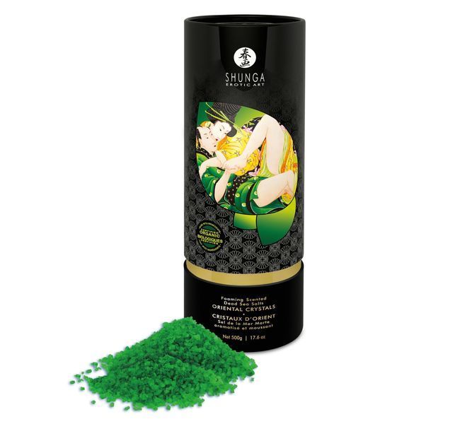 Сіль для ванни Shunga Oriental Crystals Bath Salts ORGANIC &ndash; Lotus Flower (500 г) сіль Мертвого моря SO5964 фото