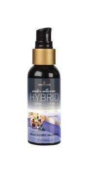 Смазка водно-силиконовая Sensuva Hybrid Blueberry Muffin 57 мл без сахара, можно для оральных ласк SO3242 фото