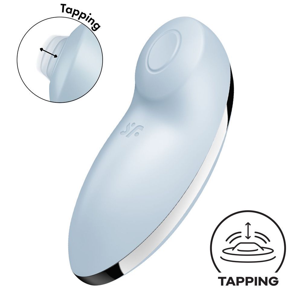 Вібростимулятор-пульсатор Satisfyer Tap & Climax 2 Blue SX2183 фото
