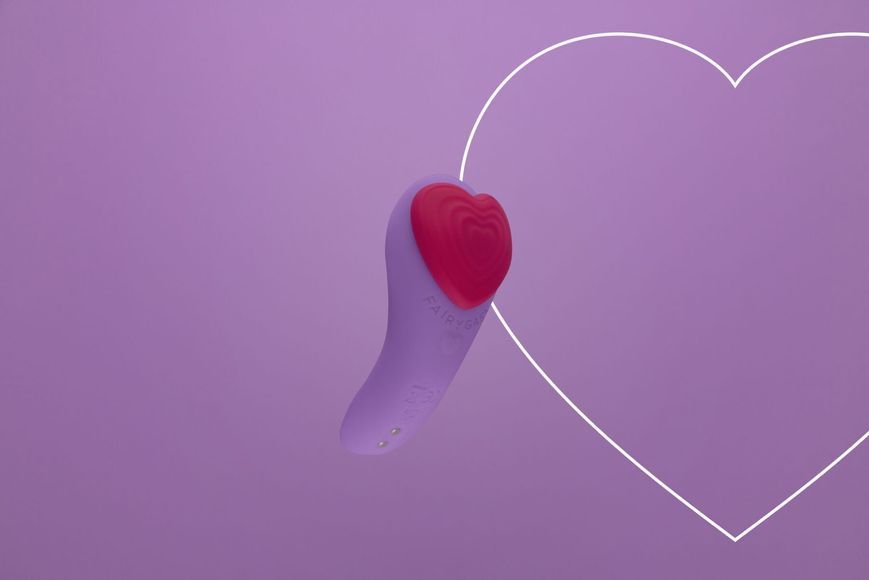 Вибратор в трусики FairyGasm HeartGem violet, на магните, пульт ДУ SX0630 фото